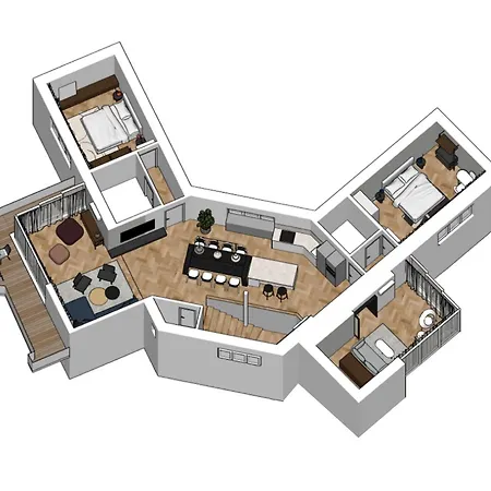 דירה Luxury Penthouse - Castle View, Terrace, Center *